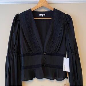 NWT REFORMATION Meadowlark Top - Black